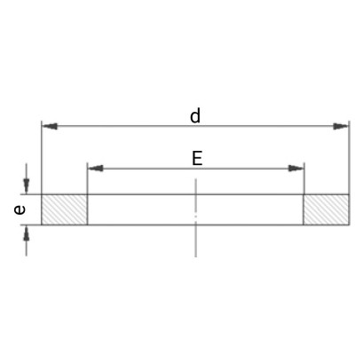 Joint plat EPDM pour collets PVC 5520 - PLASSON