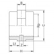 Manchon PVC taraudé - PLASSON