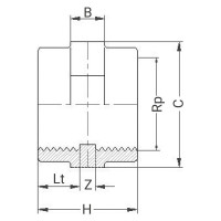 Manchon PVC taraudé - PLASSON