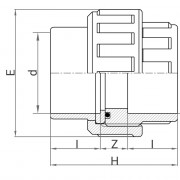 Manchon PVC union 3 pièces - Joints EPDM - PLASSON