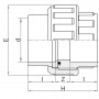 Manchon PVC union 3 pièces - Joints EPDM - PLASSON