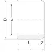 Réduction PVC simple - Mâle à coller sur D - Femelle à coller sur d réduit - PLASSON