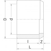 Réduction PVC simple - Mâle à coller sur D - Femelle à coller sur d réduit - PLASSON