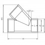 Té PVC égal à 45° - PLASSON