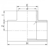 Té PVC égal à 90° - PLASSON