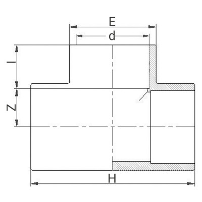 Té PVC égal à 90° - PLASSON