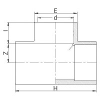 Té PVC égal à 90° - PLASSON