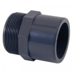 Embout coté à visser mâle + coté à coller pour tube PVC - 3/4" à 2"