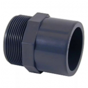 Embout coté à visser mâle + coté à coller pour tube PVC - 3/4" à 2"