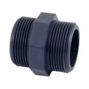 Mamelon PVC fileté 1" 1/4 mâle - mâle