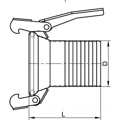 Raccord sphérique femelle inox 304 pour connexion fiable
