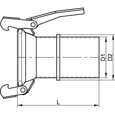 Raccord sphérique femelle inox 304 pour connexion rapide