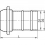 Raccord sphérique mâle à ligaturer inox 304 - Euro Rapid