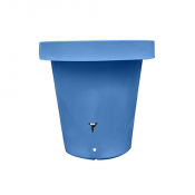 Cuve décorative de récupération d'eau 400 L bleue ou couleur lavande