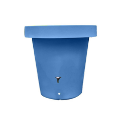 Cuve décorative de récupération d'eau 400 L bleue ou couleur lavande