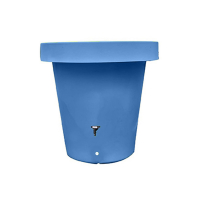 Cuve décorative de récupération d'eau 400 L bleue ou couleur lavande