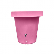 Cuve décorative de récupération d'eau 400 L rose et violet
