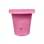 Cuve décorative de récupération d'eau 400 L rose et violet