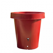 Cuve décorative de récupération d'eau 400 L rouge, orange ou jaune