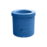 Cuve décorative imitation puits 340 L bleu, menthe ou violet