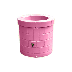 Cuve décorative imitation puits 340 L rose