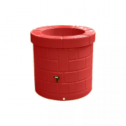 Cuve décorative imitation puits 340 L, rouge, orange ou jaune Cuve décorative imitation puits 340 L, rouge, orange ou jaune