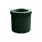 Cuve décorative imitation puits 340 L vert foncé, noir, gris ou blanc