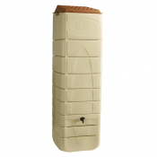 Récupérateur d'eau mural 650  litres pré-équipée beige