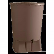 Récupérateur d'eau rond 500 L marron avec ou sans support