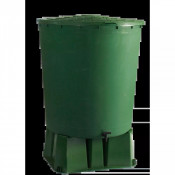 Récupérateur d'eau rond 500 L vert avec ou sans support