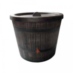 Tonneau conique pour eau de pluie décoratif de 50 L 