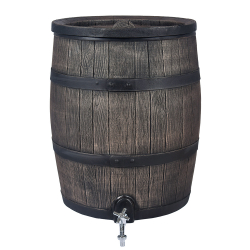 Tonneau récupérateur d'eau de pluie décoratif de 120 L 