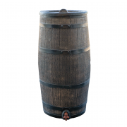 Tonneau récupérateur d'eau de pluie décoratif de 150 L 