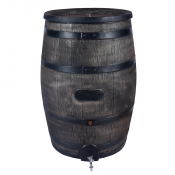 Tonneau récupérateur d'eau de pluie décoratif de 350 L
