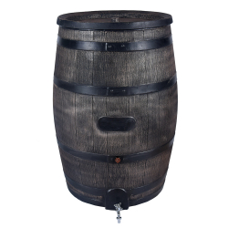 Tonneau récupérateur d'eau de pluie décoratif de 350 L