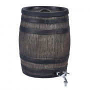 Tonneau récupérateur d'eau de pluie décoratif de 50 L 