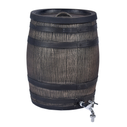 Tonneau récupérateur d'eau de pluie décoratif de 50 L 