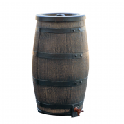 Tonneau récupérateur d'eau de pluie décoratif de 80 L 