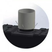Rehausse fixe h. 500 mm x Ø 500 mm en PVC