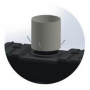 Rehausse fixe h. 500 mm x Ø 500 mm en PVC