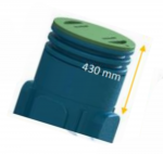 Réhausse fixe PE hauteur 430 mm