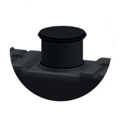 Rehausse télescopique h. 700 mm x Ø 500 mm + couvercle
