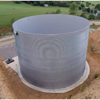 Réservoir d'eau en acier galvanisé 147m3 - Ø 7m 
