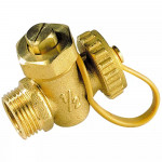 Robinet boisseau foncé mâle avec bouchon – Sectionnement 16 bars – DN 1/2’’