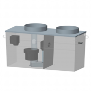 Séparateur à hydrocarbures en acier sans ByPass 3 L/s  - 300 L