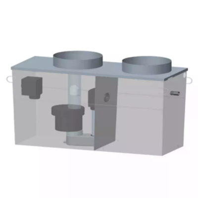 Séparateur à hydrocarbures en acier sans ByPass 3 L/s  - 300 L