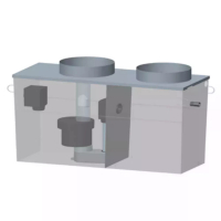 Séparateur à hydrocarbures en acier sans ByPass 3 L/s  - 300 L