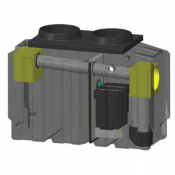 Séparateur à hydrocarbures en PE avec ByPass 15L/s  - 1556L