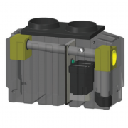 Séparateur à hydrocarbures en PE avec ByPass 15L/s  - 1556L