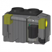 Séparateur à hydrocarbures en PE avec ByPass 8L/s  - 841 L